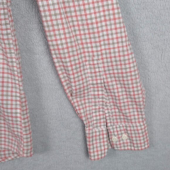 Johnnie O Hangin Out Long Sleeve Men's XXL Red & White Button Down JMWL3200 - Picture 11 of 16